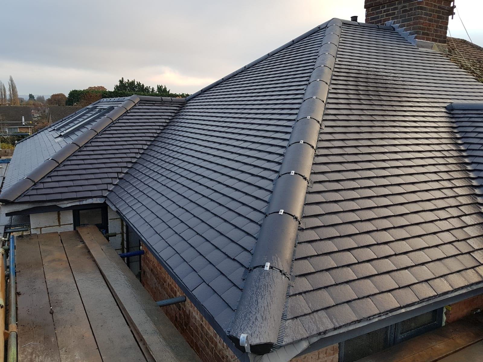 Tiled roof repair work
