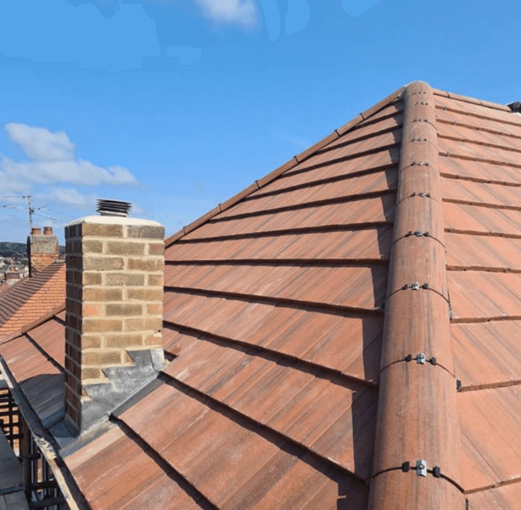 Clay tiled roof