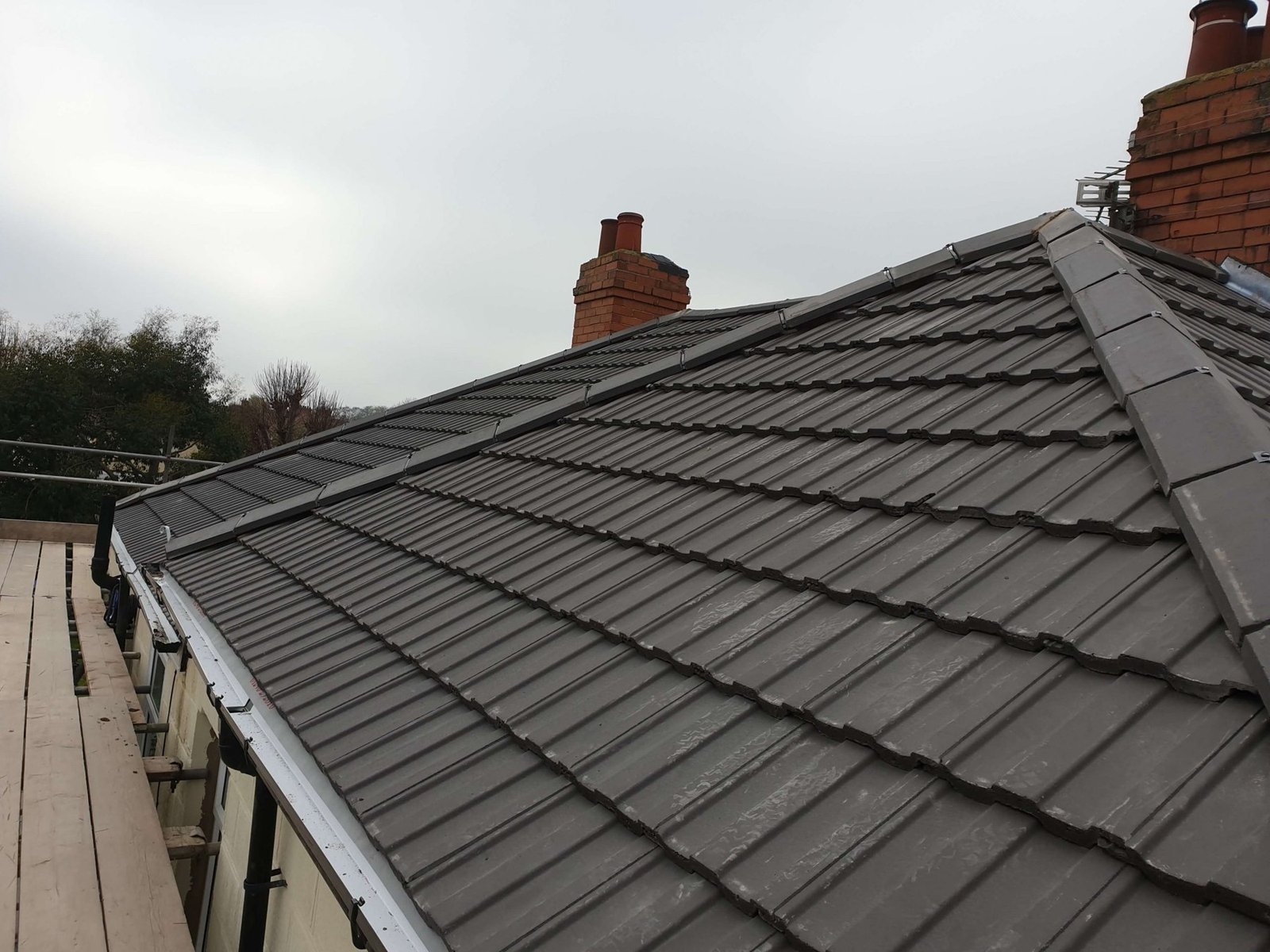Modern tiled roof
